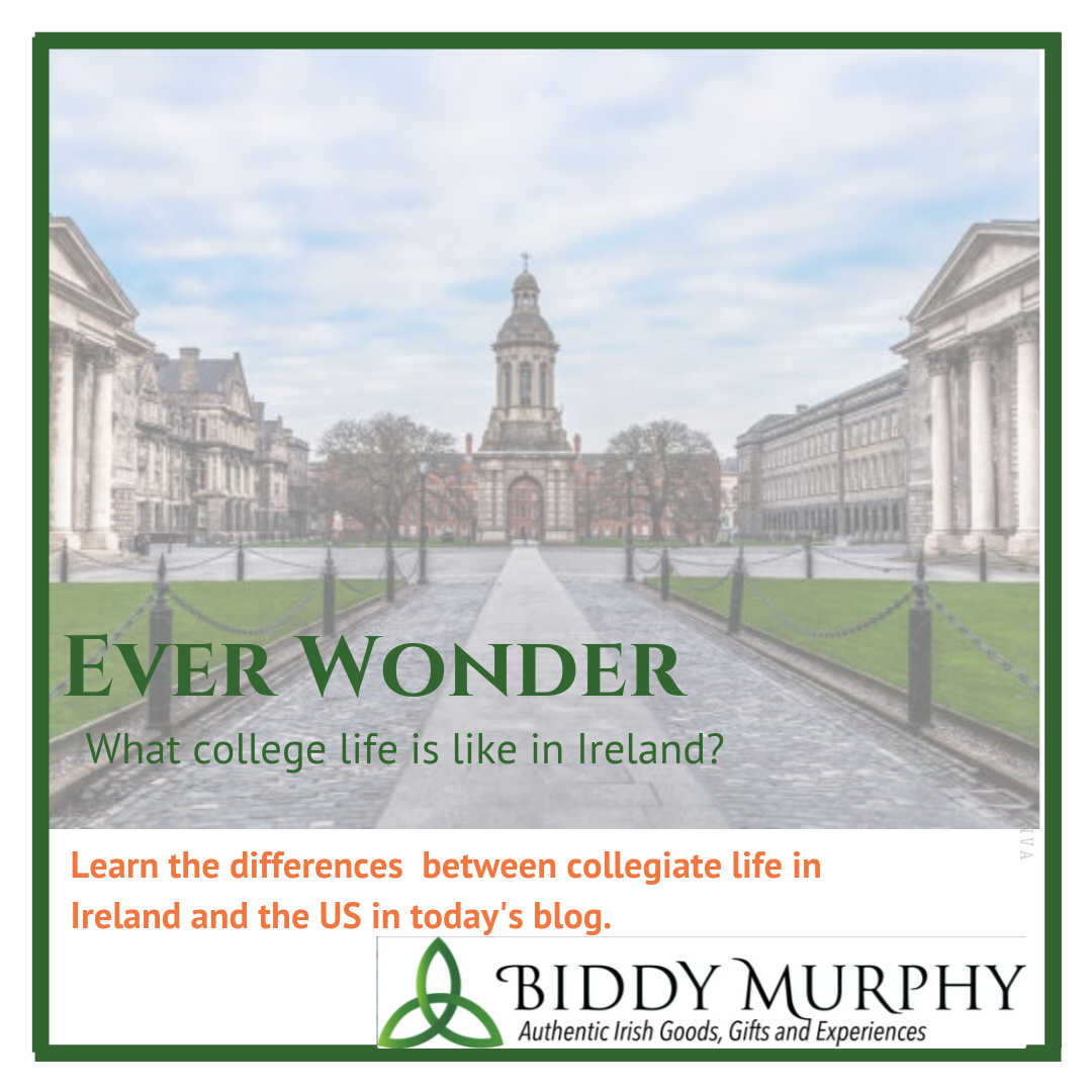 College Life in Ireland and The United States