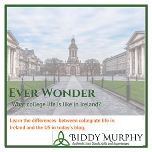 College Life in Ireland and The United States