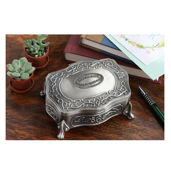 Irish Celtic Pewter Jewelry Box: Timeless Irish Blessing
