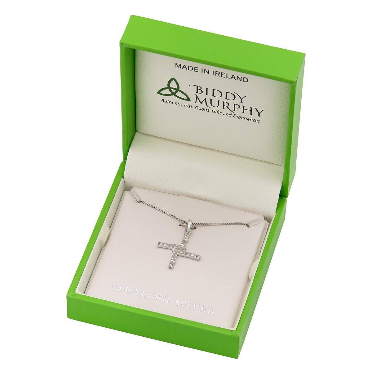 Irish Sterling Silver St. Brigid Cross Necklace