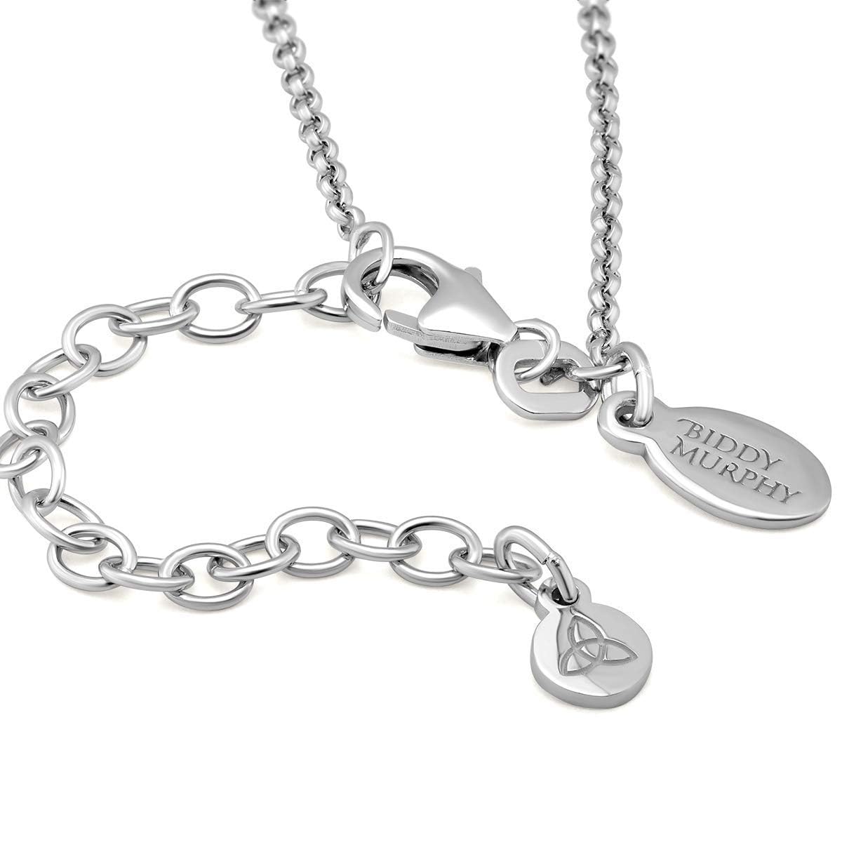 Irish Sterling Silver St. Brigid Cross Necklace