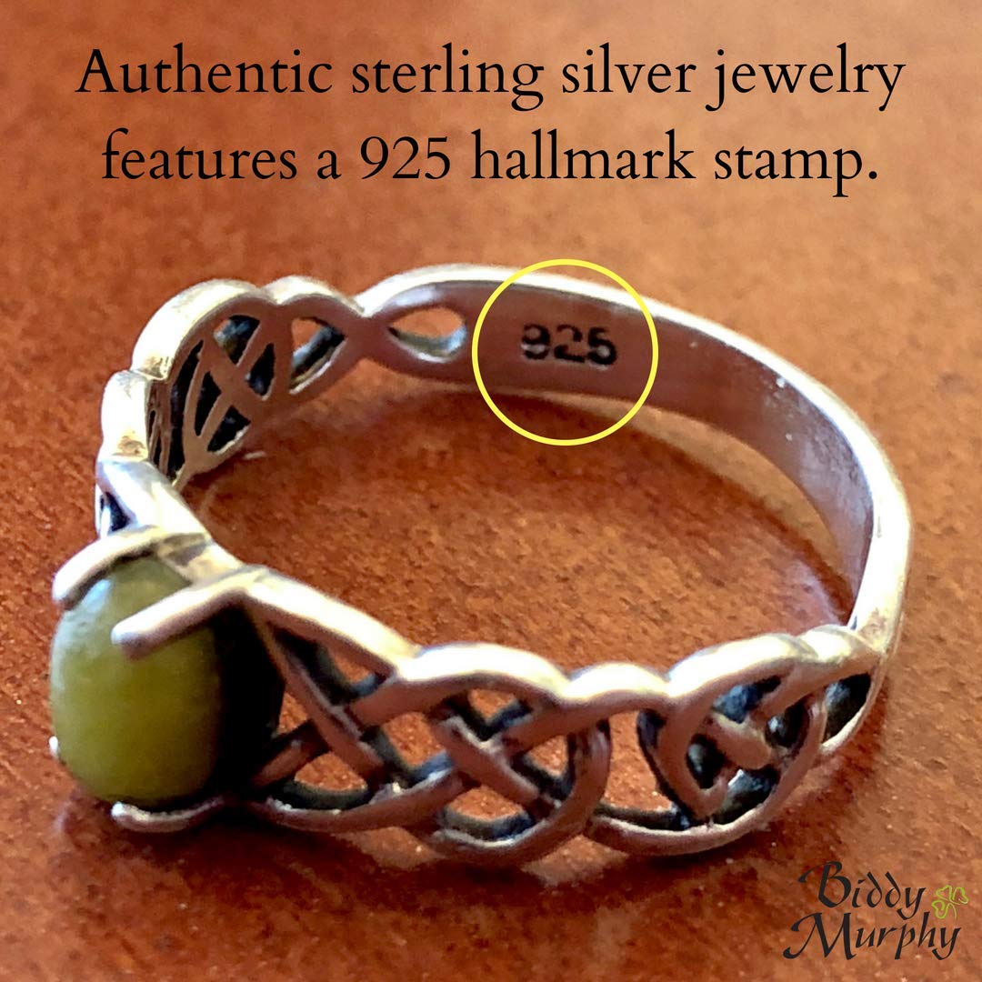 Irish Sterling Silver Claddagh Necklace for Women