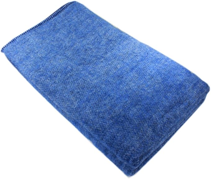 Irish 100% Wool Blanket (Queen/King Size 108" x 90") - Made in Ireland Soft Warm Lambswool