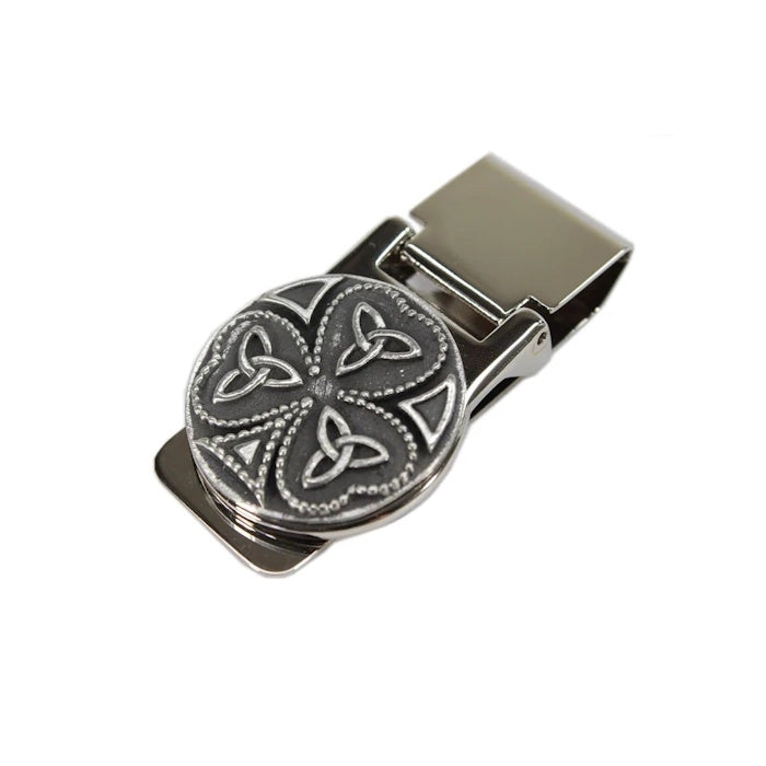 Irish Shamrock Trinity Money Clip: Stylish & Practical