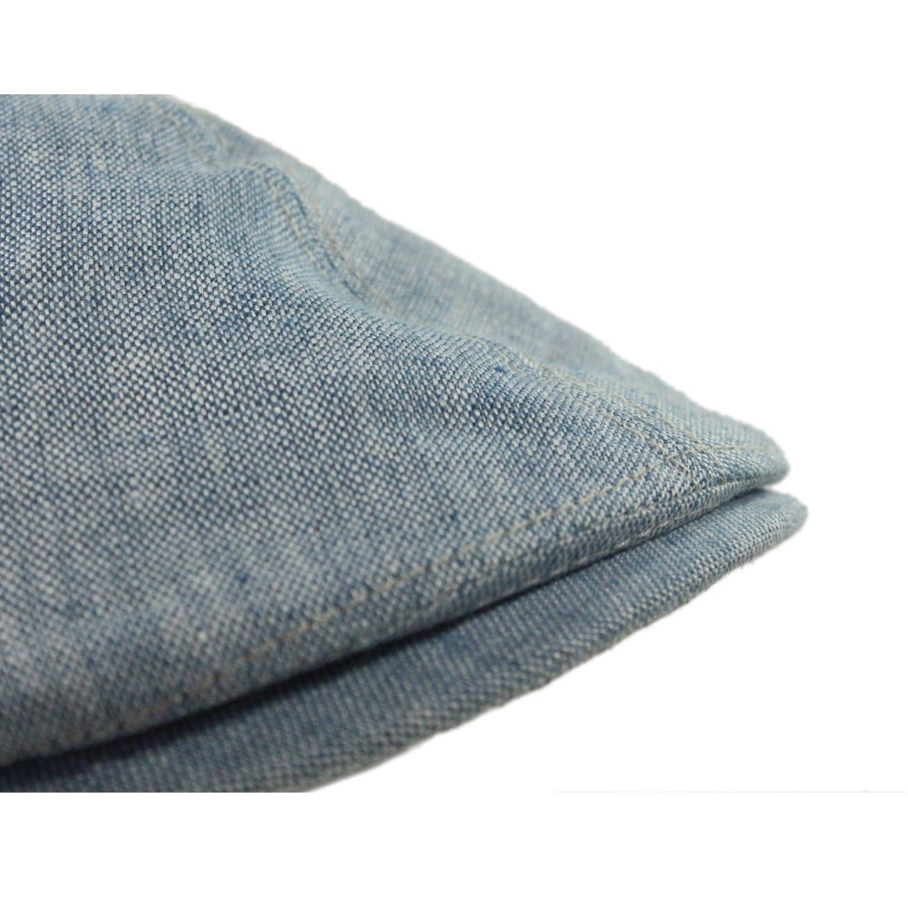 Irish Linen Newsboy Flat Cap - Blue, Slim-Fit Hat