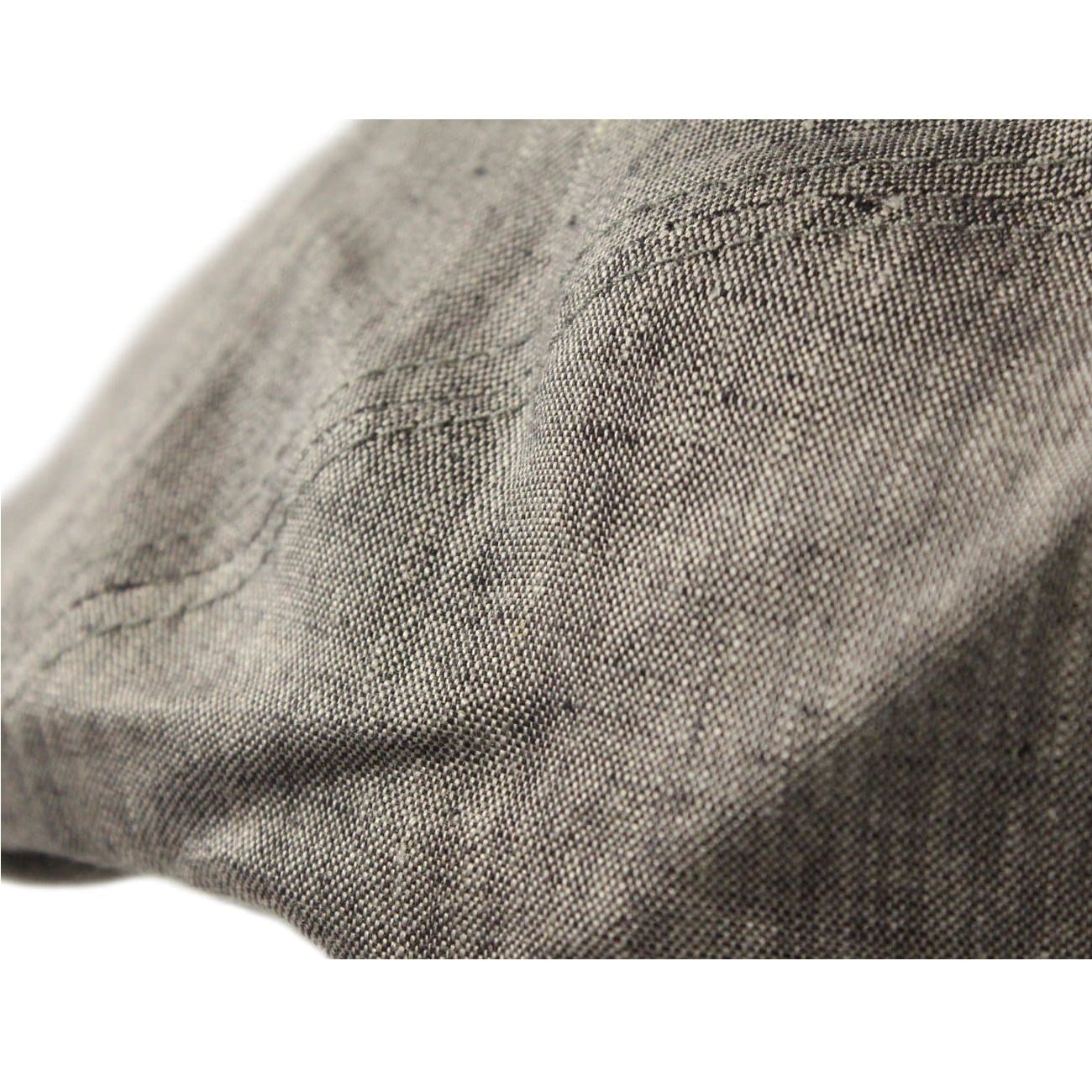 Irish Linen Newsboy Flat Cap - Charcoal, Slim-Fit Hat