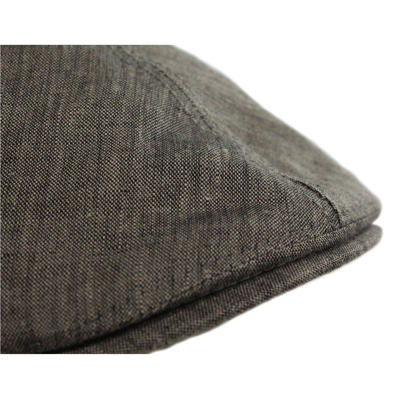 Irish Linen Newsboy Flat Cap - Charcoal, Slim-Fit Hat