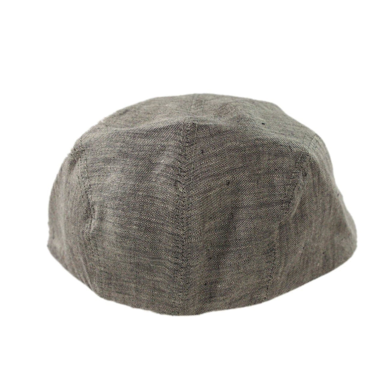 Irish Linen Newsboy Flat Cap - Charcoal, Slim-Fit Hat