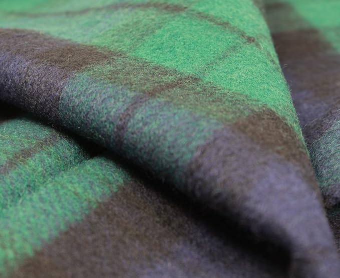 100% Irish Wool Scarf - Blackwatch Tartan Plaid, 12" x 60", Made in Ireland