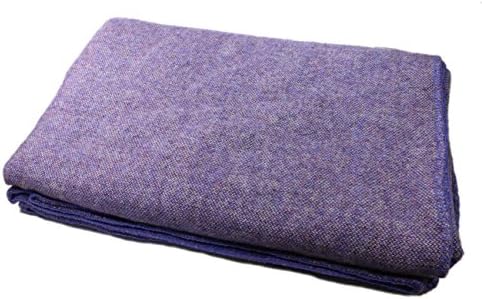 Irish 100% Wool Blanket (Queen/King Size 108" x 90") - Made in Ireland Soft Warm Lambswool