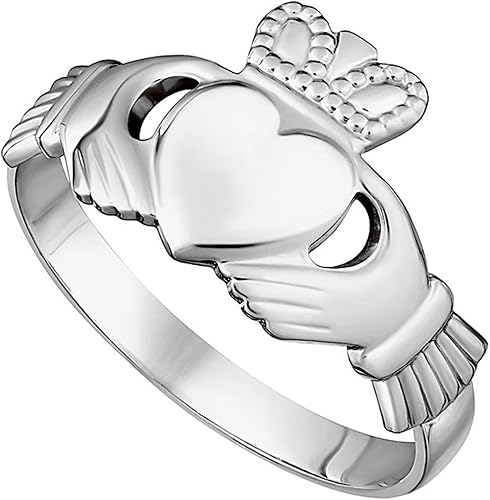 Irish Sterling Silver Traditional Claddagh Ring for Men