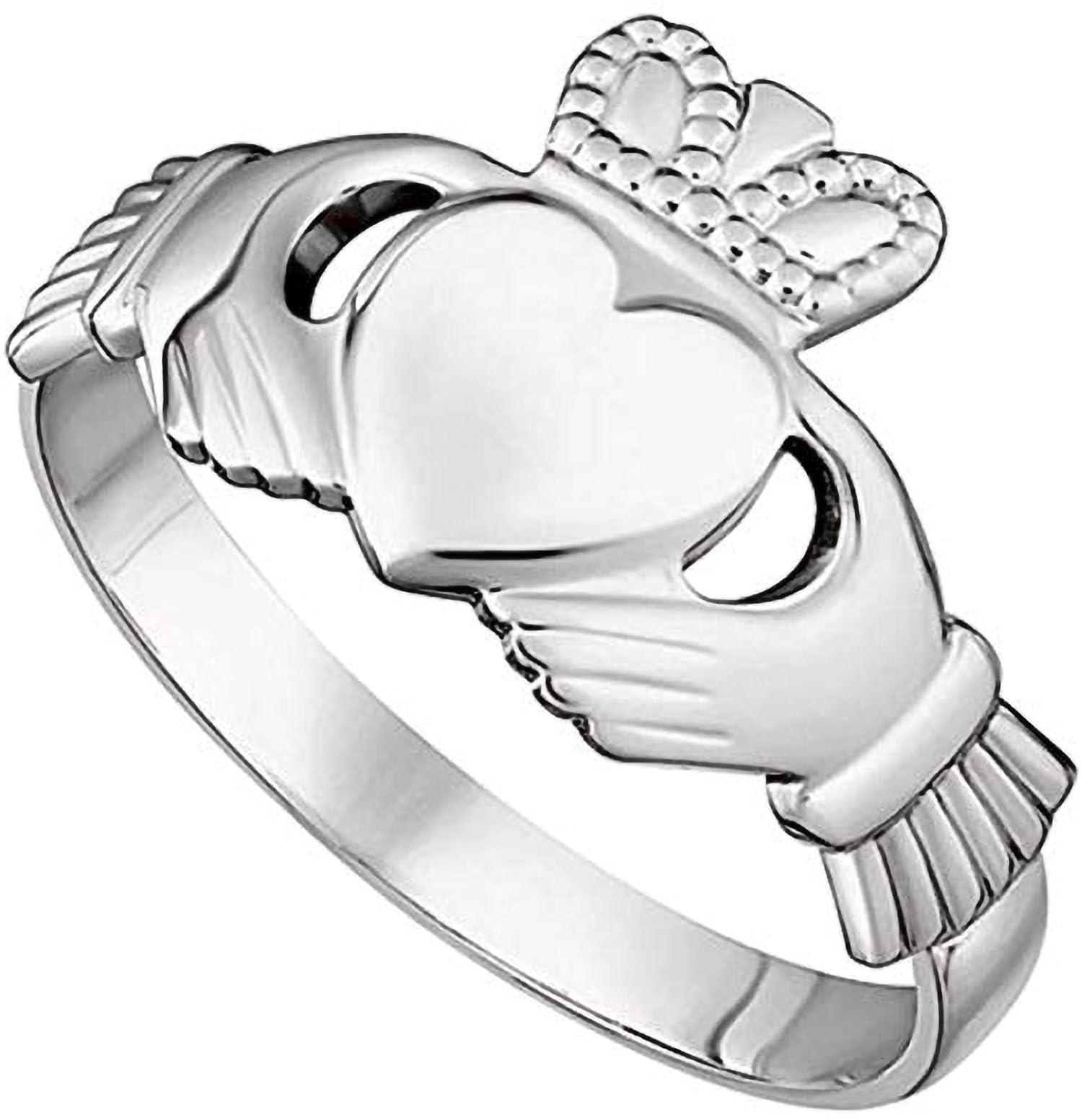 Irish Sterling Silver Claddagh Ring for Women