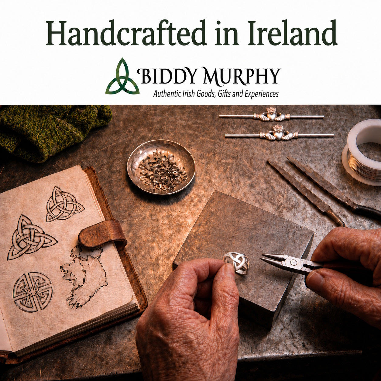 Irish Sterling Silver Trinity Knot Ring for Women