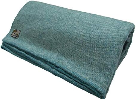 Irish 100% Wool Blanket (Queen/King Size 108" x 90") - Made in Ireland Soft Warm Lambswool