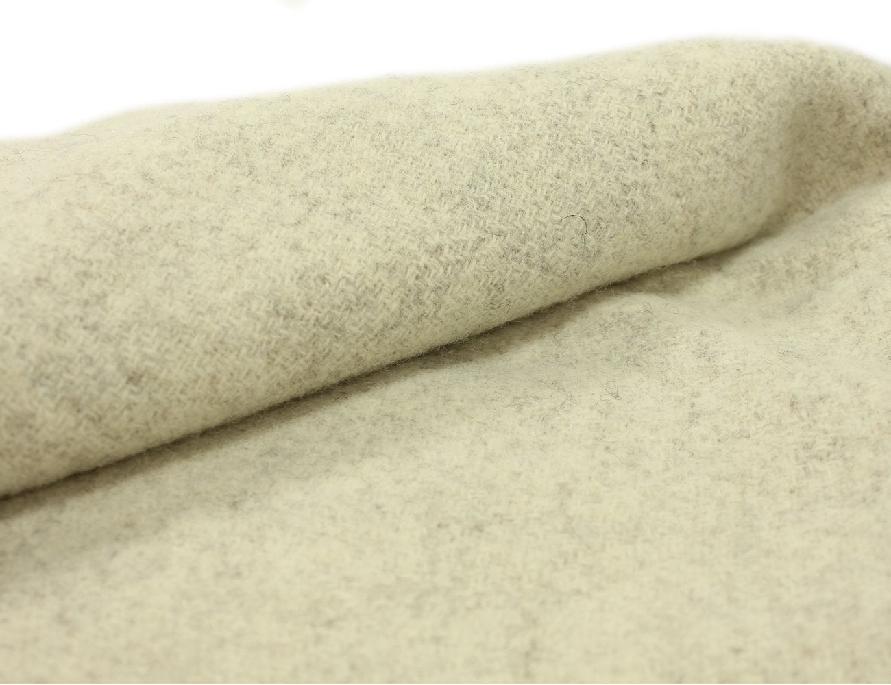 Biddy Murphy Irish Wool Blanket 100% Natural Lambswool Non-Dyed Throw 71 Inches Long by 52 Inches Wide Fringed Soft and Warm Woven Home Decor Made in Ireland