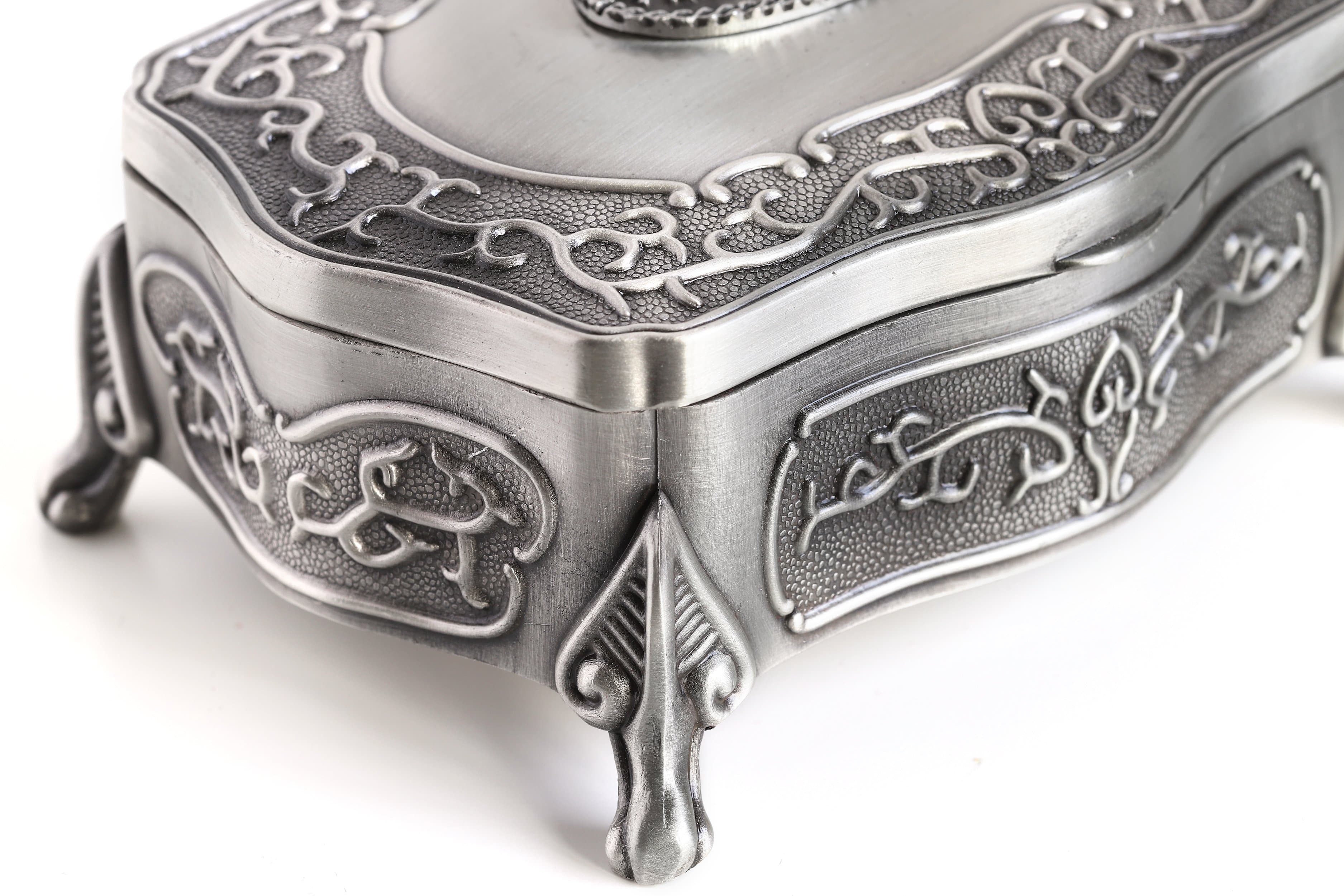 Irish Celtic Pewter Jewelry Box: Timeless Irish Blessing