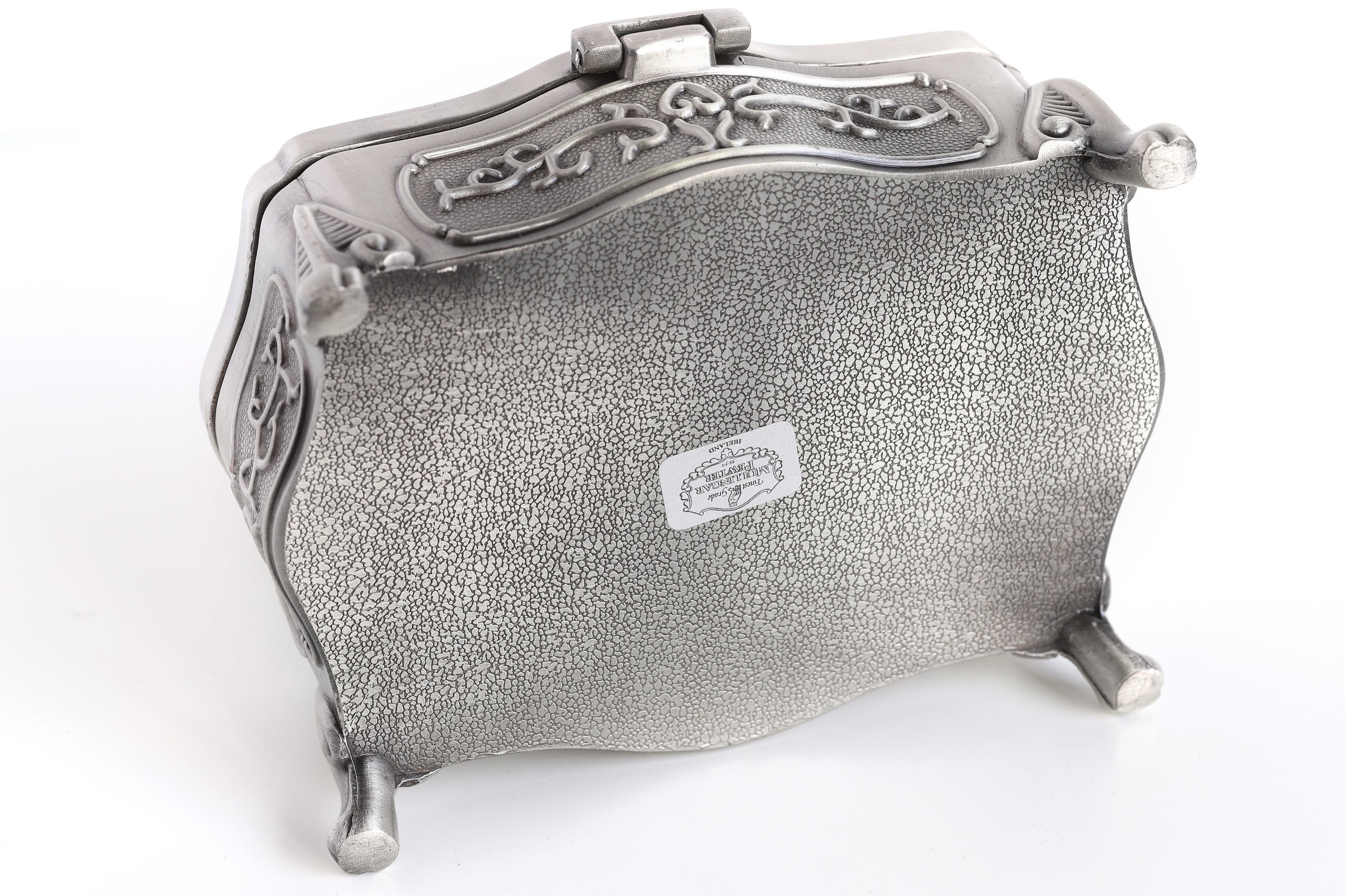 Irish Celtic Pewter Jewelry Box: Timeless Irish Blessing