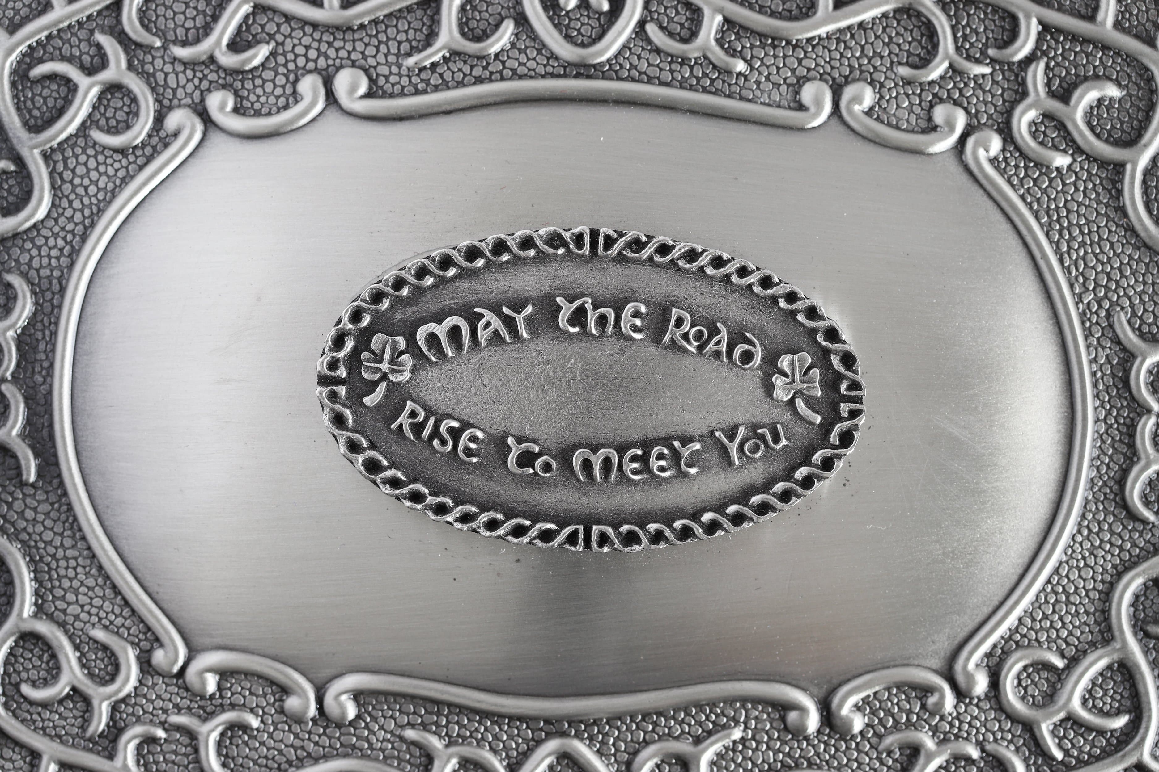 Irish Celtic Pewter Jewelry Box: Timeless Irish Blessing