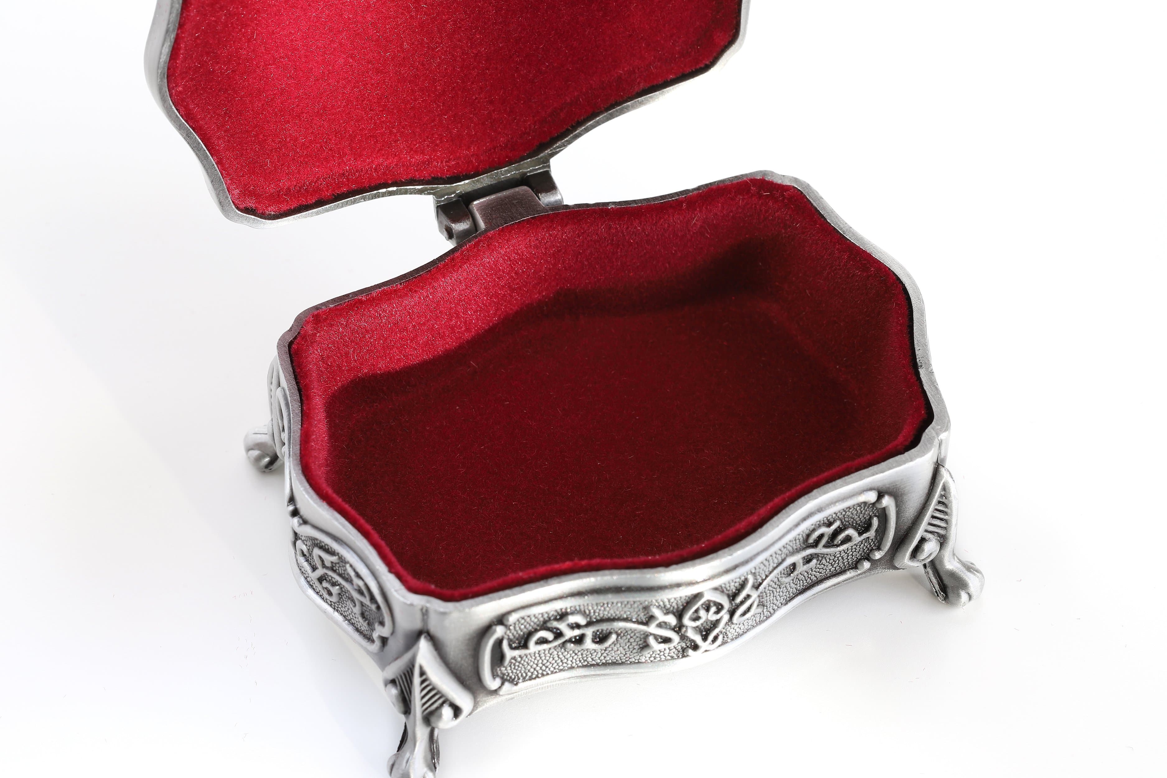 Irish Pewter Claddagh Jewelry Box: Timeless Design