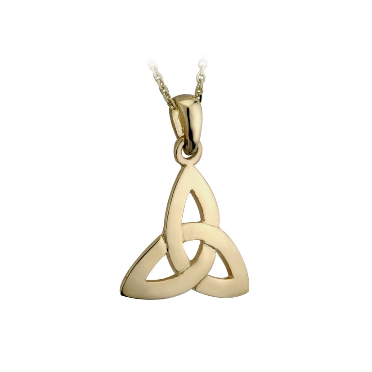 Irish Gold-Plated Trinity Knot Necklace for Women