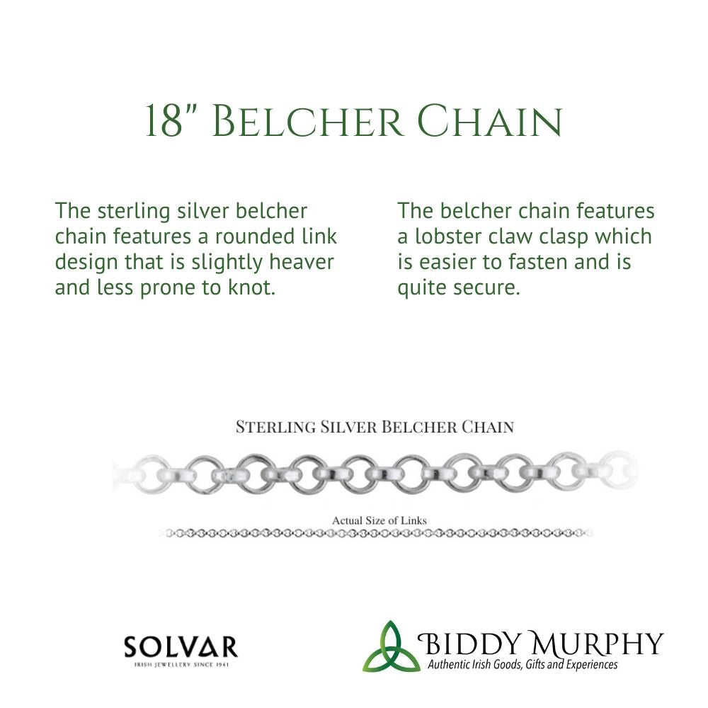 Irish Sterling Silver Celtic Knot Necklace for Women