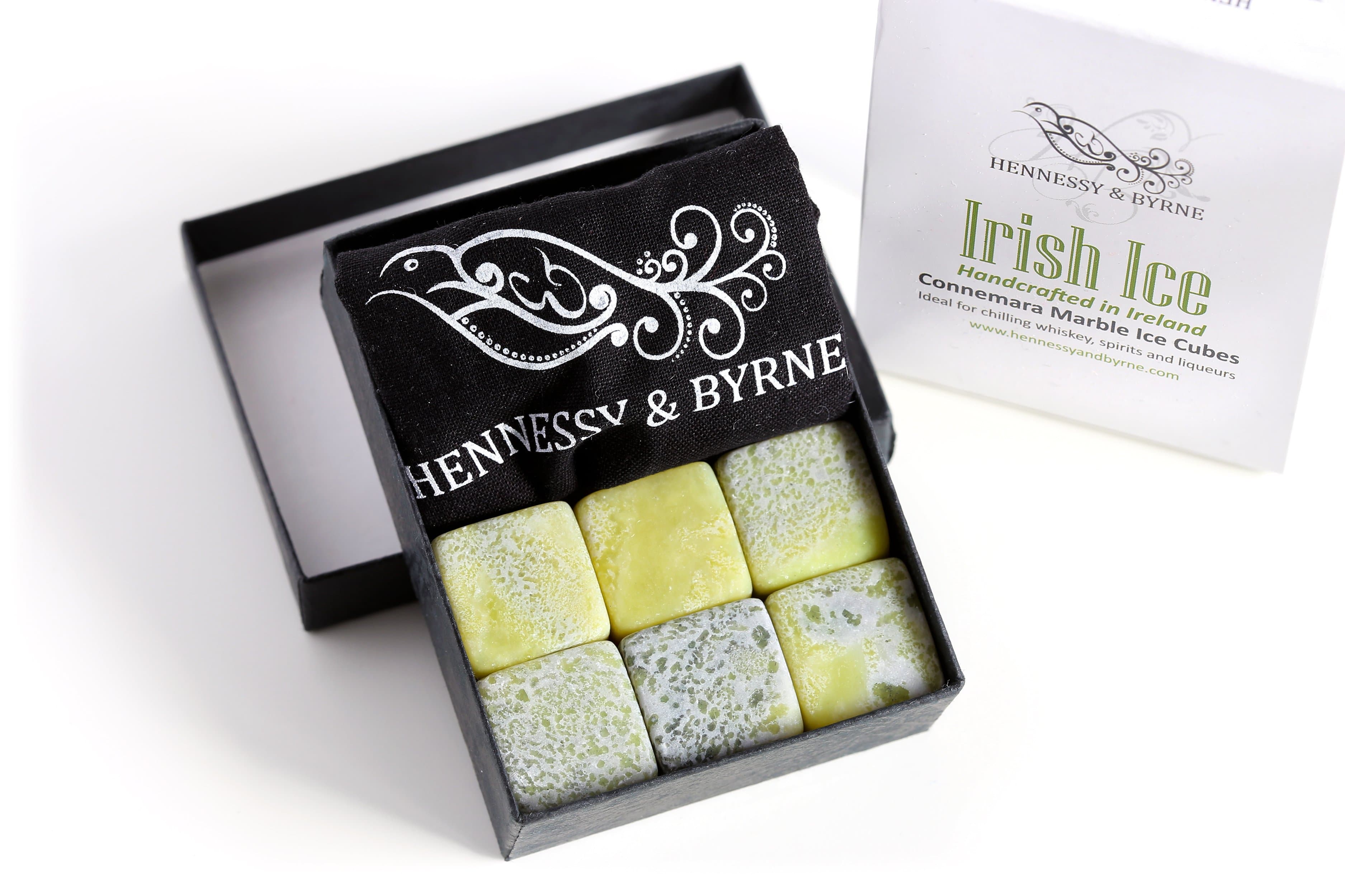 Irish Connemara Marble Whiskey Stones Gift Set - Handcrafted in Ireland