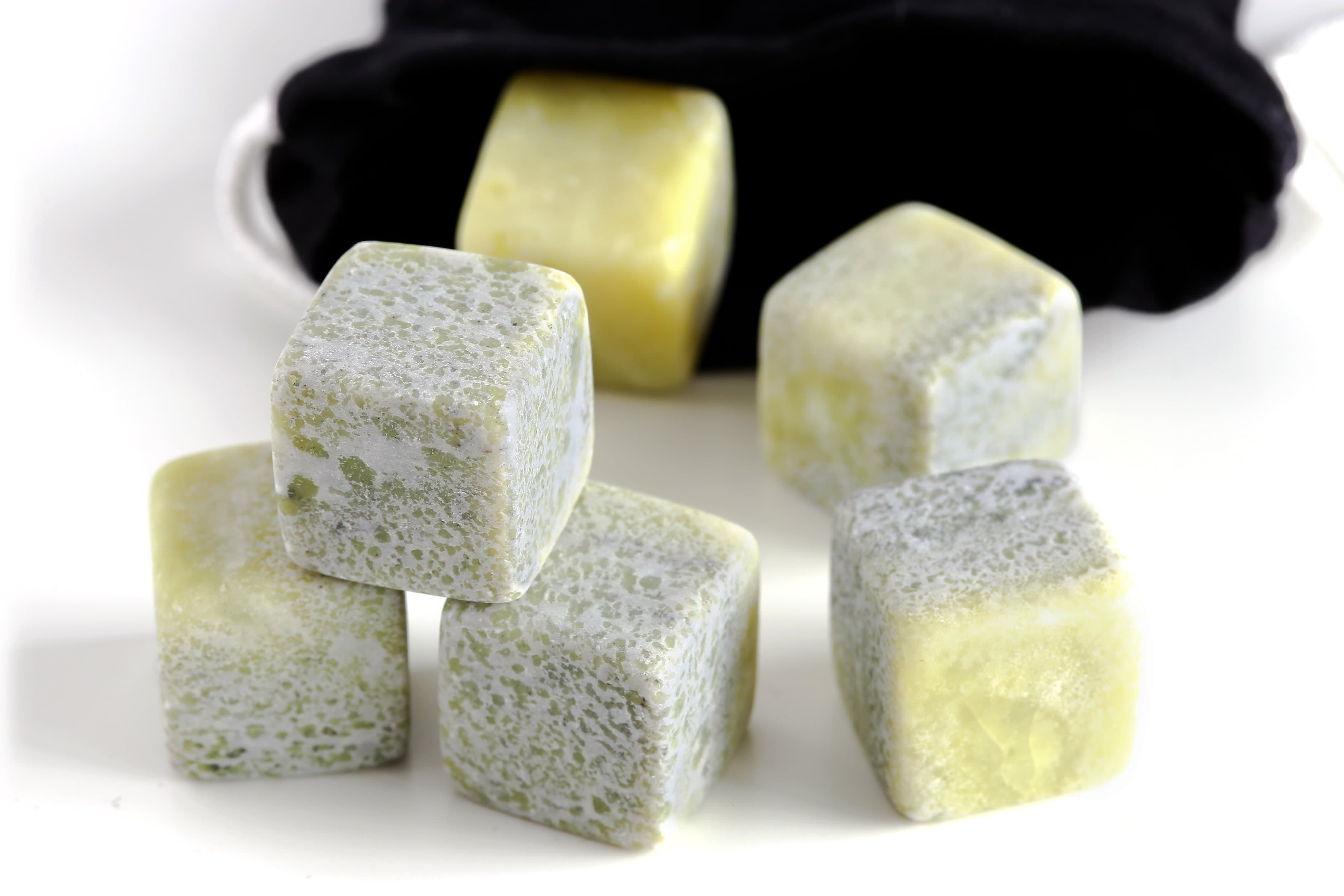 Irish Connemara Marble Whiskey Stones Gift Set - Handcrafted in Ireland