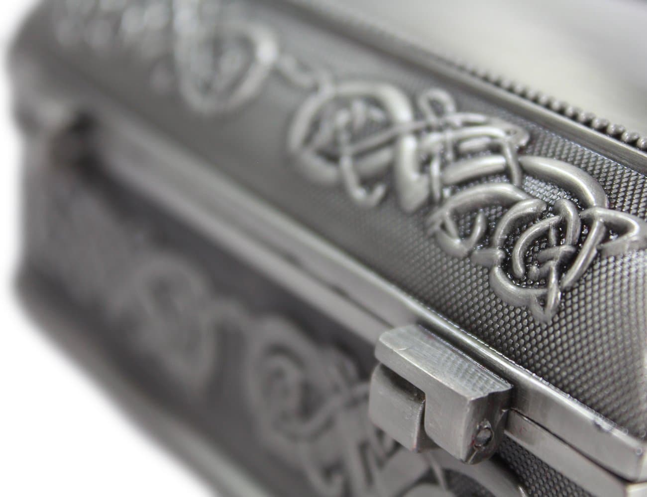 Irish Pewter Claddagh Jewelry Box: Exquisite & Spacious Storage