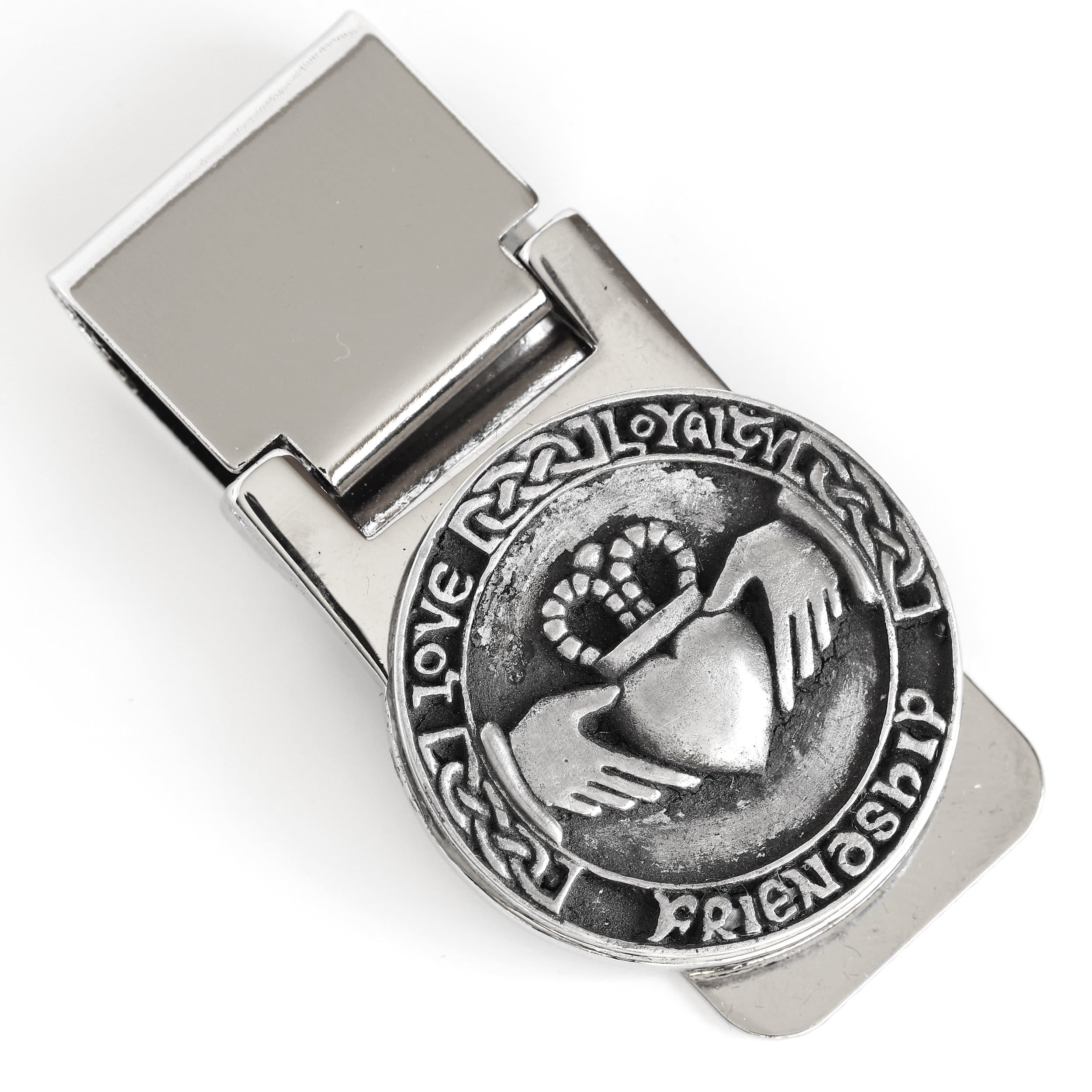 Irish Claddagh Money Clip - Premium Stainless Steel & Pewter Design