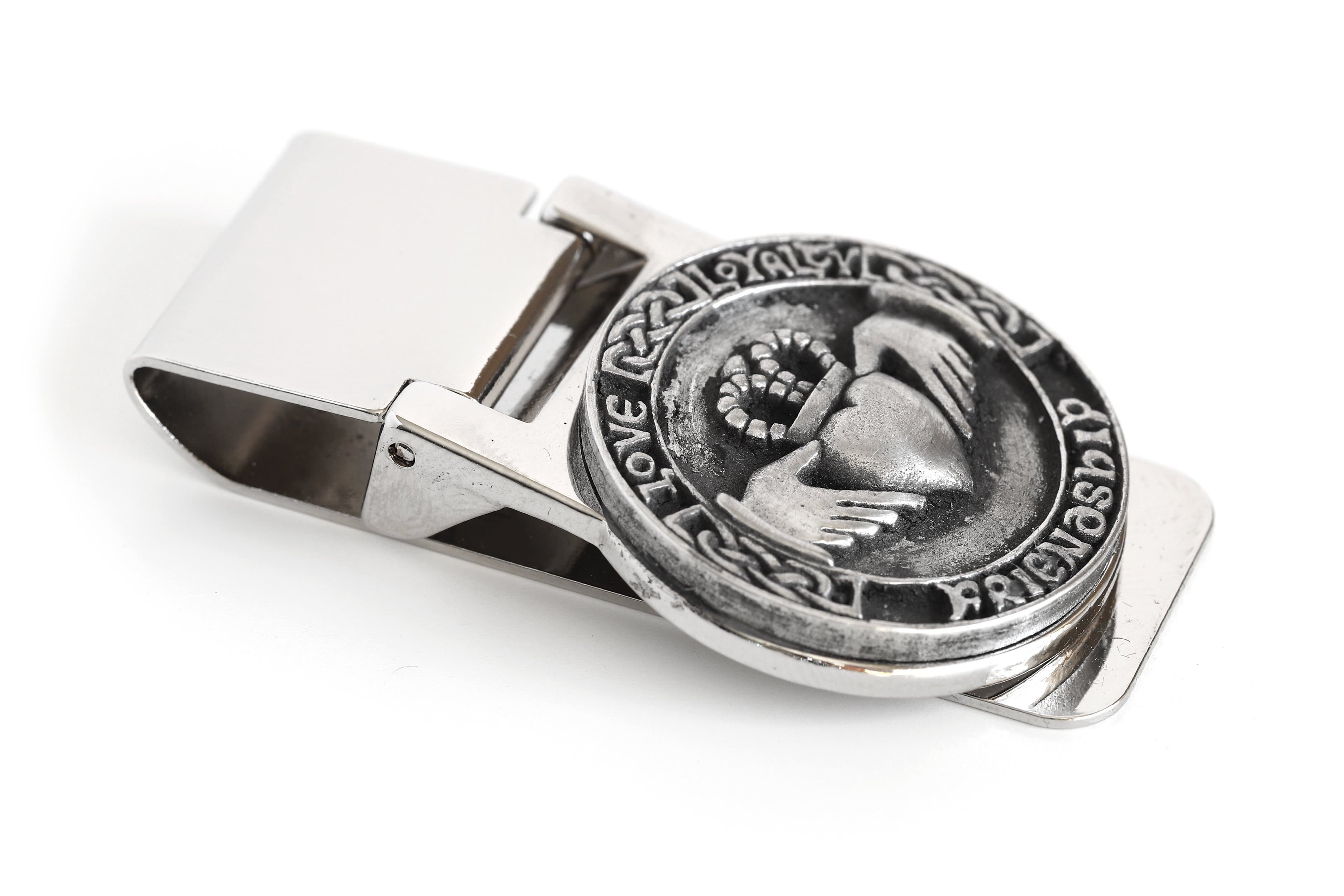 Irish Claddagh Money Clip - Premium Stainless Steel & Pewter Design