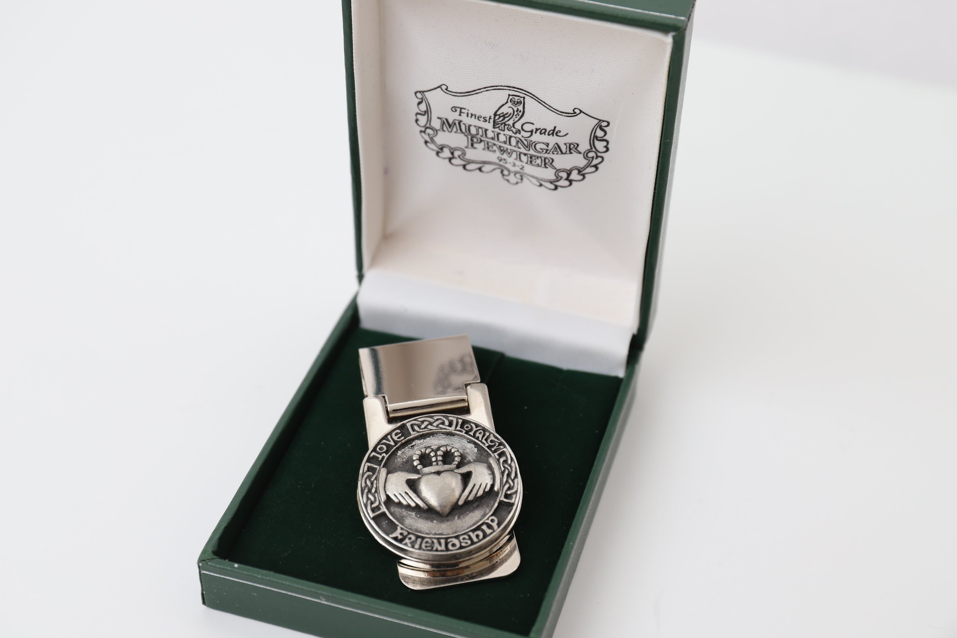 Irish Claddagh Money Clip - Premium Stainless Steel & Pewter Design