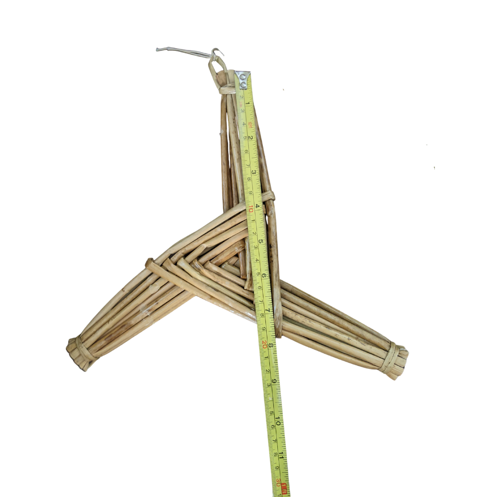 St Brigid Cross Celtic Cross 3 Arm Reed Cross 10" x 10" Irish Prayer History Of Ireland Handcrafted Cross Decor Gifts Made by Our Maker-Partner in Co. Roscommon