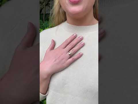 Irish 10K Gold Heart Silver Weave Band Claddagh Ring for Women