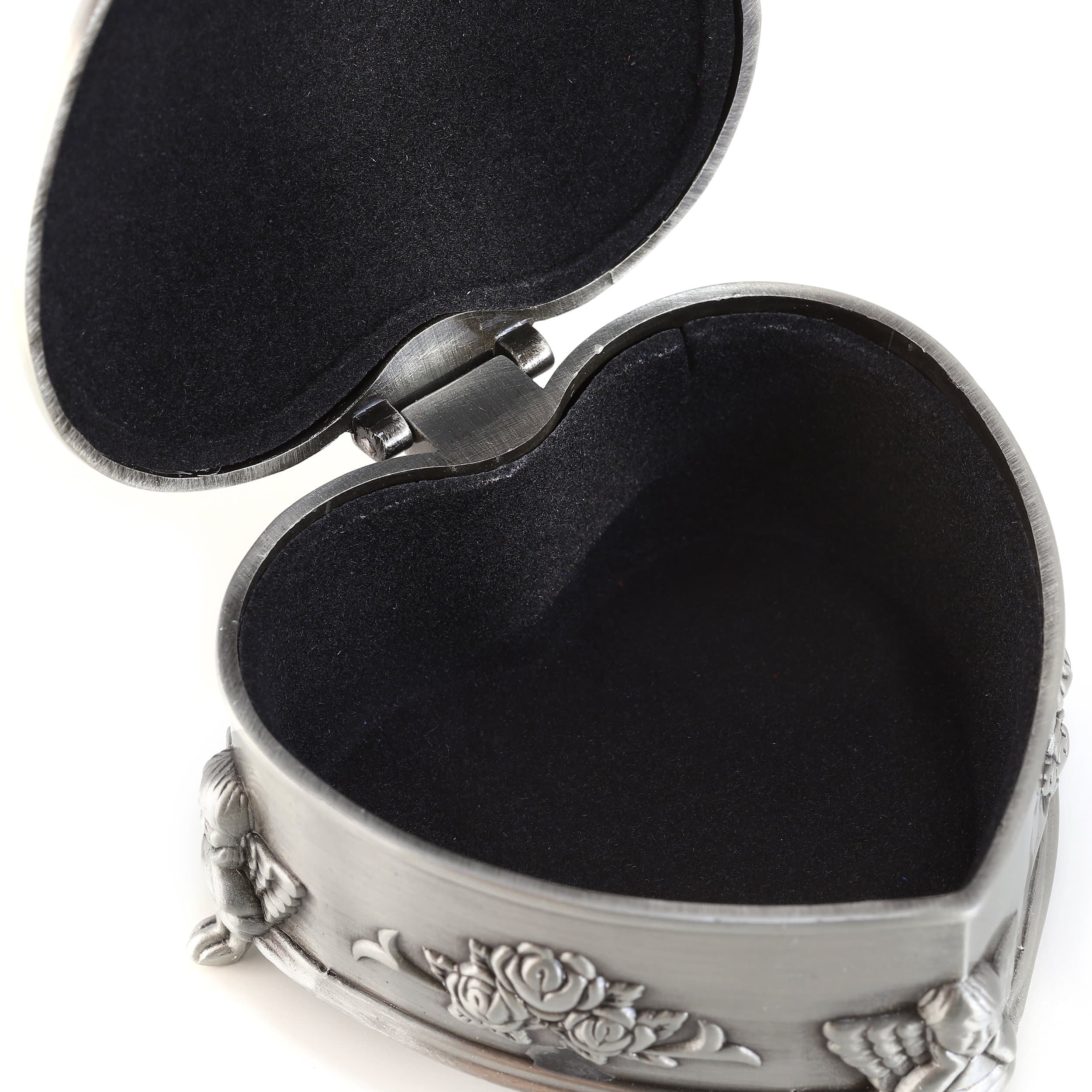 Irish Heart-Shaped Pewter Jewelry Box : Timeless Irish Blessing